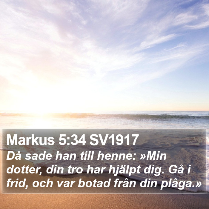 Markus 5:34 SV1917 Bible Study