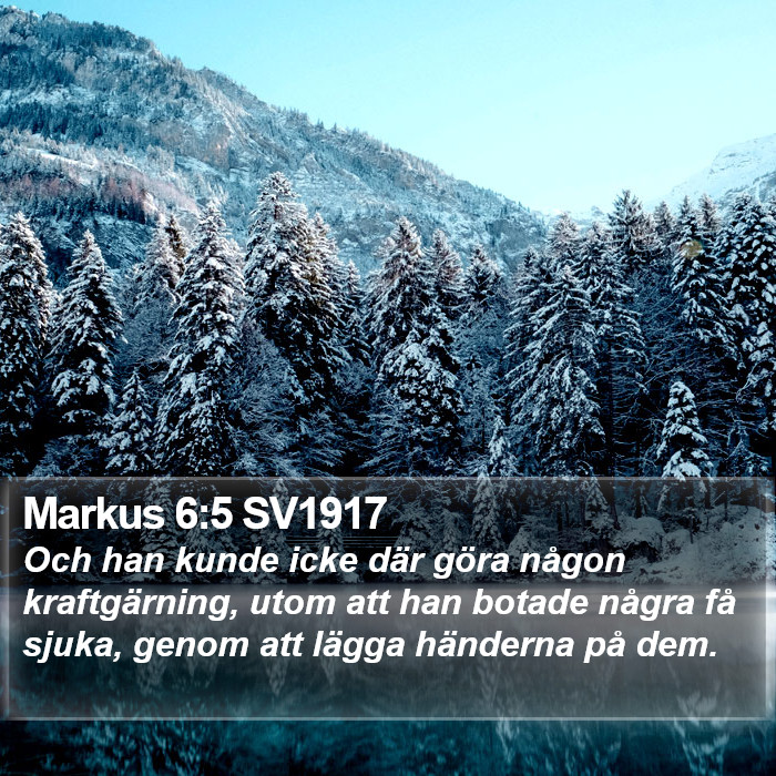 Markus 6:5 SV1917 Bible Study