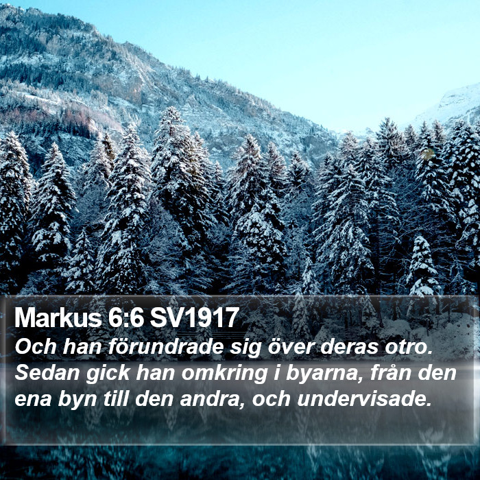 Markus 6:6 SV1917 Bible Study