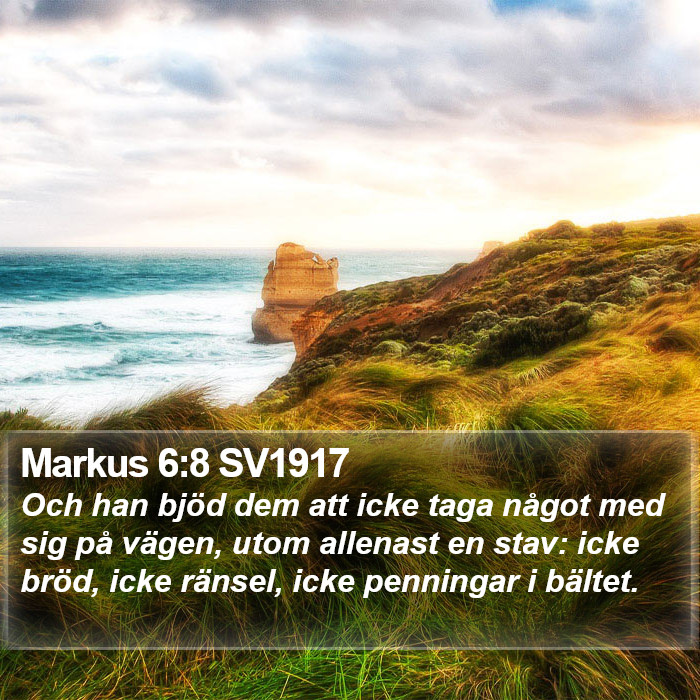 Markus 6:8 SV1917 Bible Study