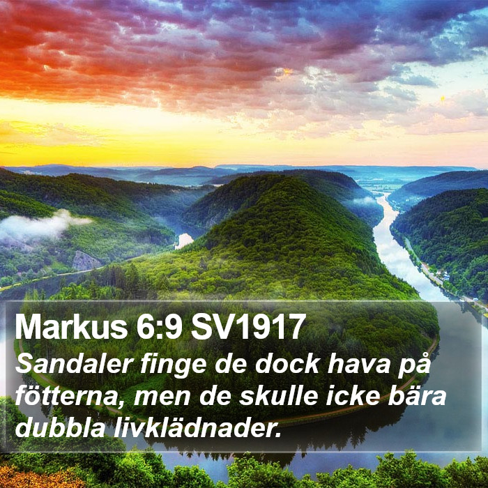 Markus 6:9 SV1917 Bible Study