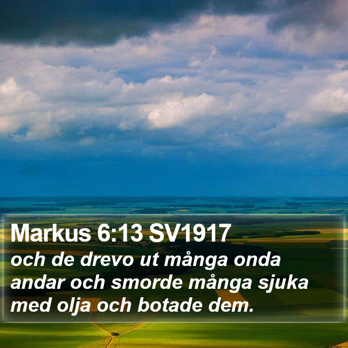 Markus 6:13 SV1917 Bible Study