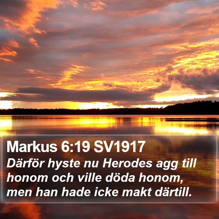 Markus 6:19 SV1917 Bible Study