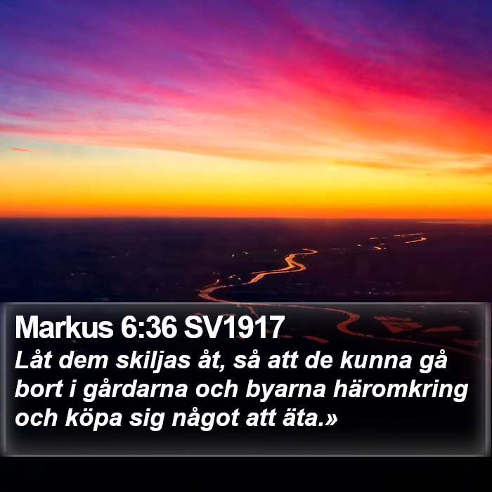 Markus 6:36 SV1917 Bible Study