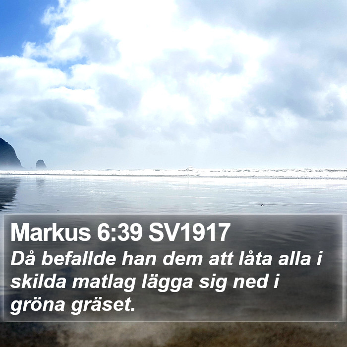 Markus 6:39 SV1917 Bible Study