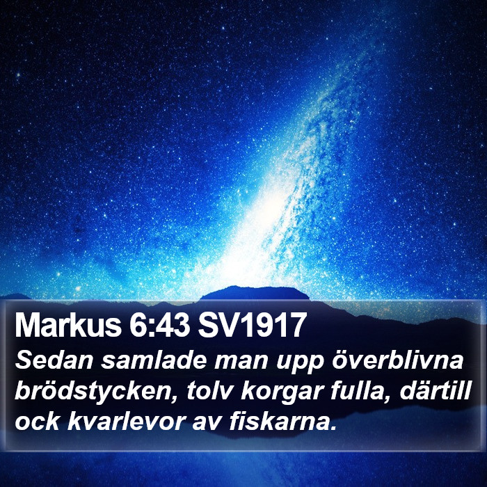 Markus 6:43 SV1917 Bible Study