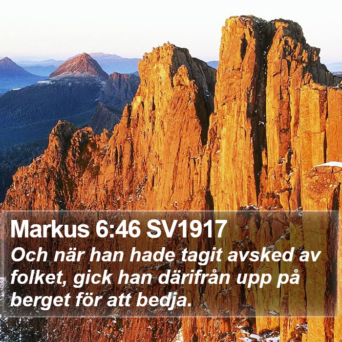 Markus 6:46 SV1917 Bible Study