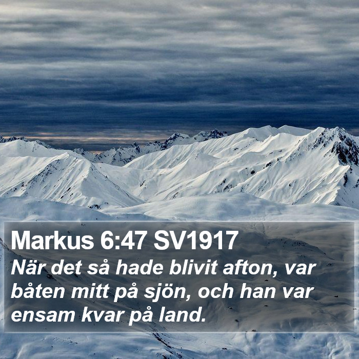 Markus 6:47 SV1917 Bible Study