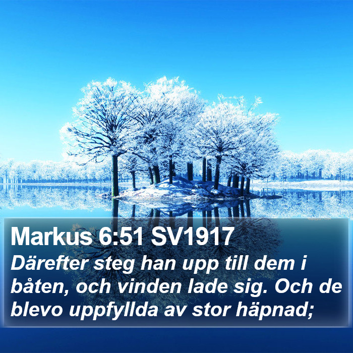 Markus 6:51 SV1917 Bible Study