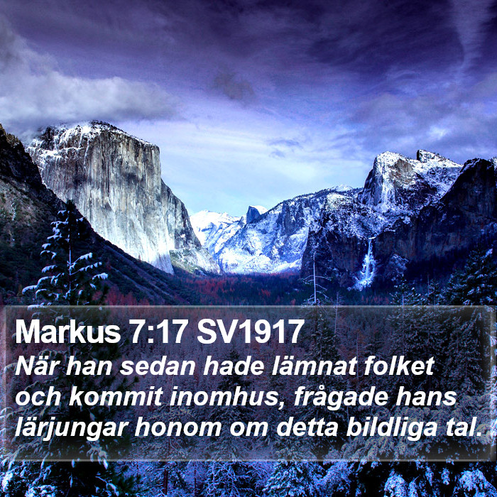 Markus 7:17 SV1917 Bible Study