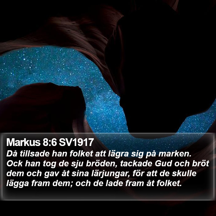 Markus 8:6 SV1917 Bible Study