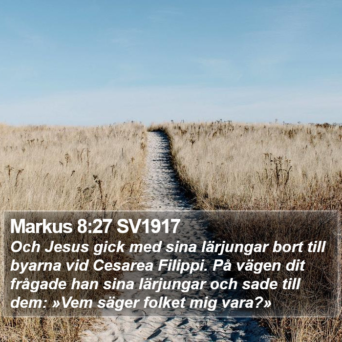 Markus 8:27 SV1917 Bible Study