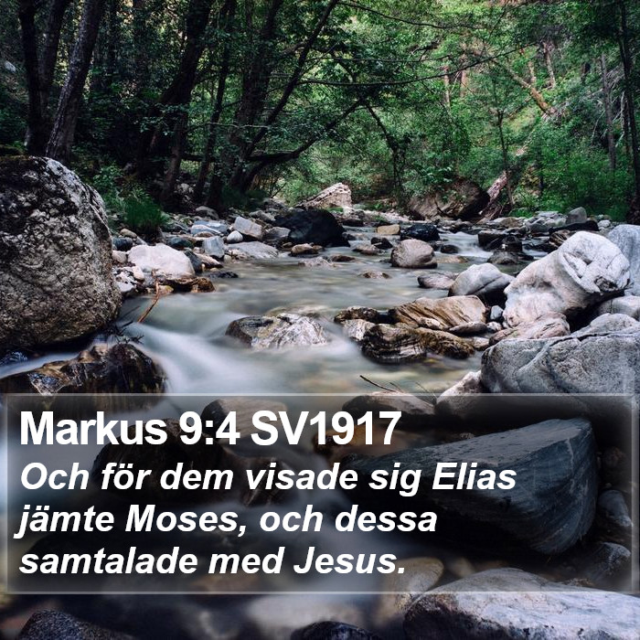 Markus 9:4 SV1917 Bible Study