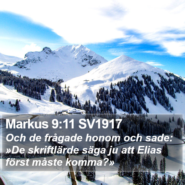 Markus 9:11 SV1917 Bible Study