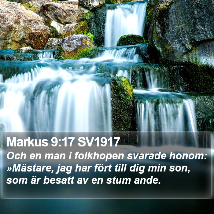 Markus 9:17 SV1917 Bible Study