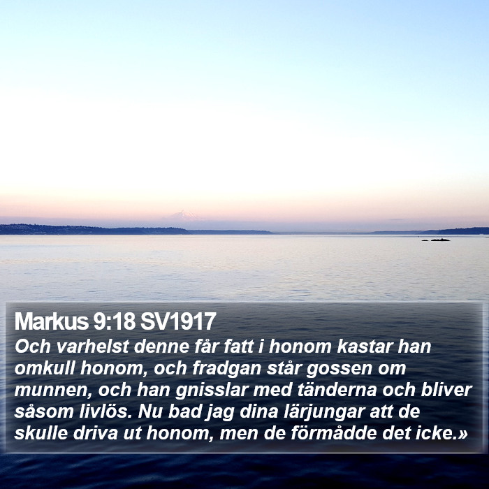 Markus 9:18 SV1917 Bible Study