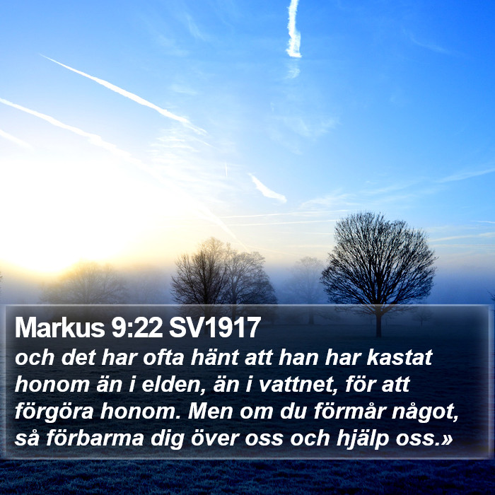 Markus 9:22 SV1917 Bible Study