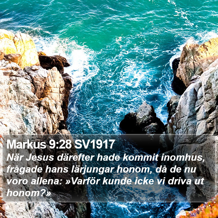 Markus 9:28 SV1917 Bible Study