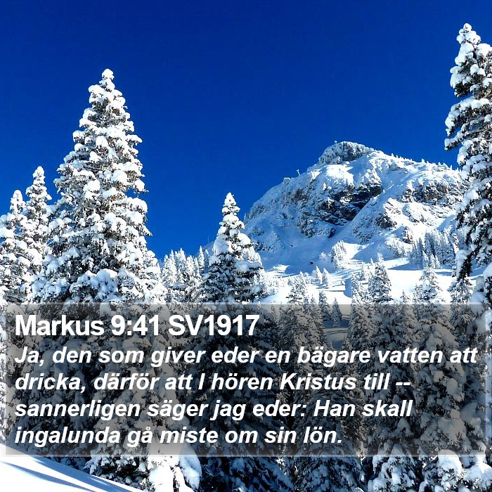 Markus 9:41 SV1917 Bible Study