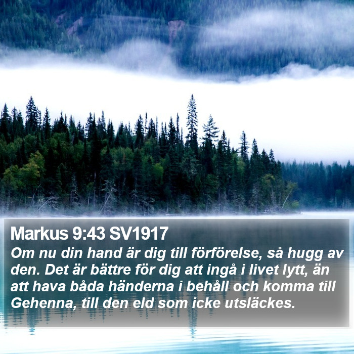 Markus 9:43 SV1917 Bible Study