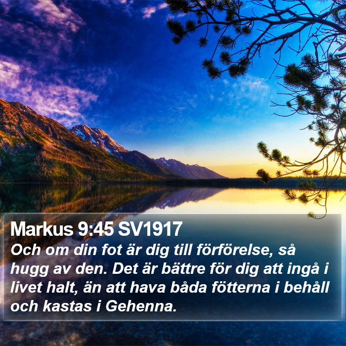 Markus 9:45 SV1917 Bible Study