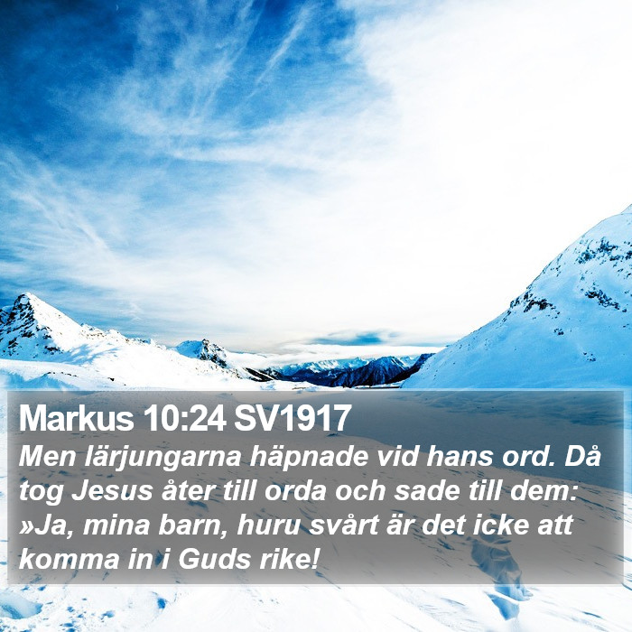 Markus 10:24 SV1917 Bible Study