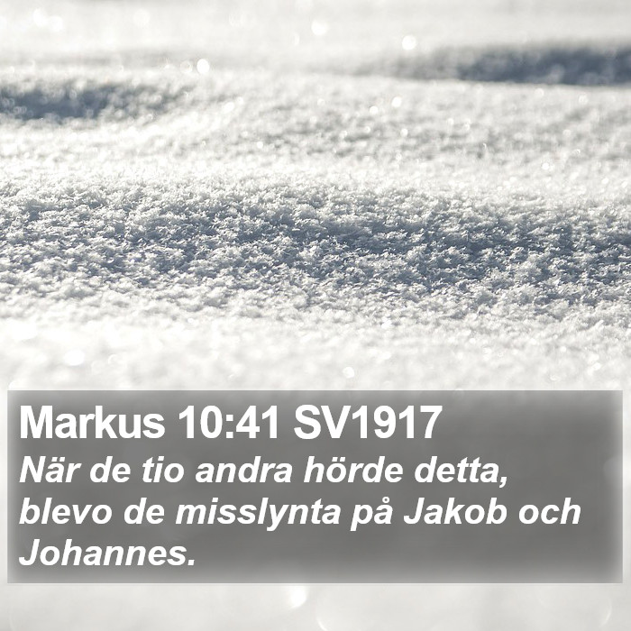 Markus 10:41 SV1917 Bible Study