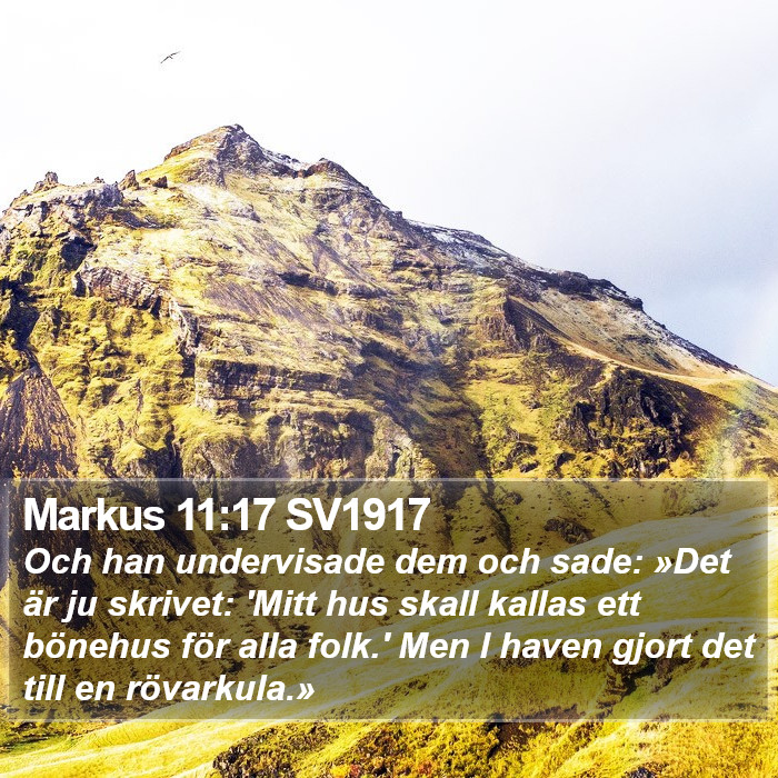 Markus 11:17 SV1917 Bible Study