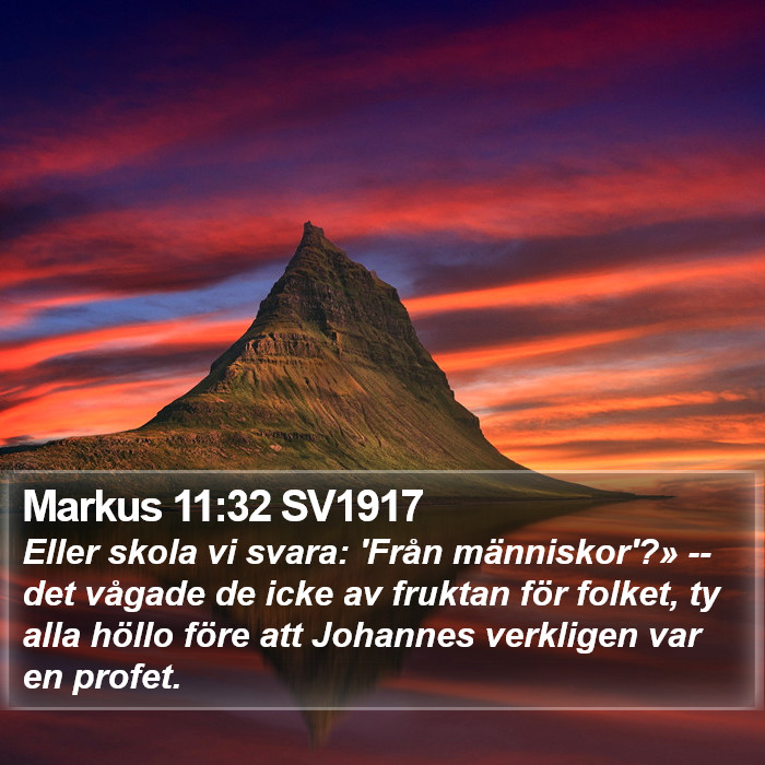 Markus 11:32 SV1917 Bible Study