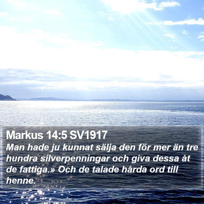 Markus 14:5 SV1917 Bible Study