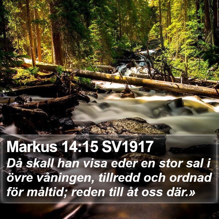 Markus 14:15 SV1917 Bible Study