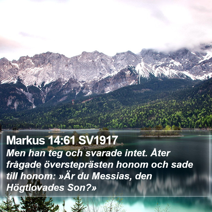 Markus 14:61 SV1917 Bible Study