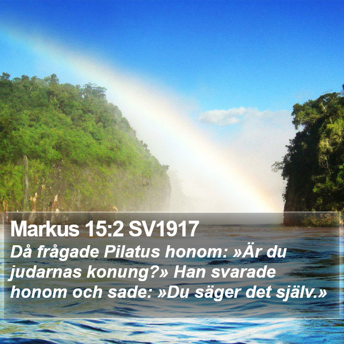 Markus 15:2 SV1917 Bible Study