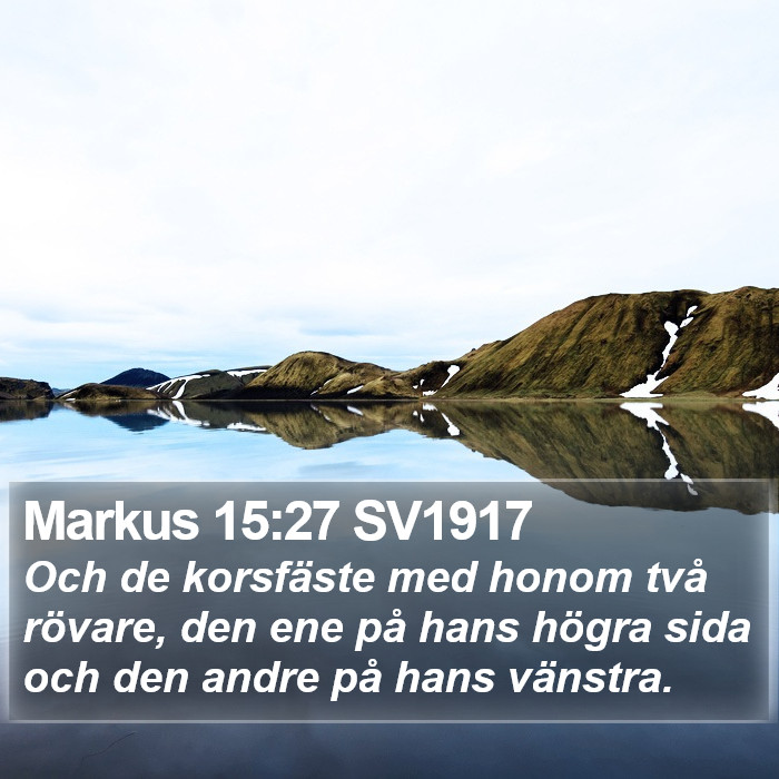 Markus 15:27 SV1917 Bible Study