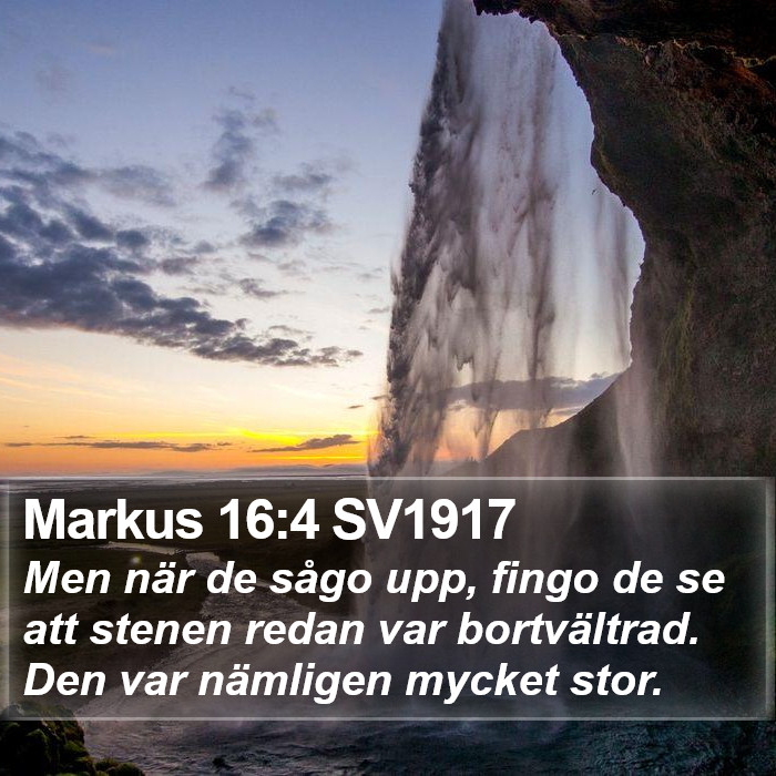 Markus 16:4 SV1917 Bible Study