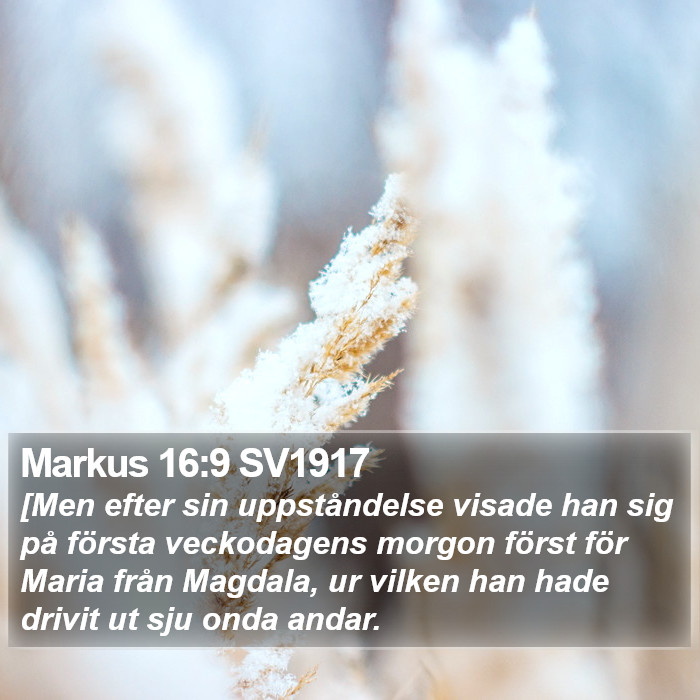 Markus 16:9 SV1917 Bible Study