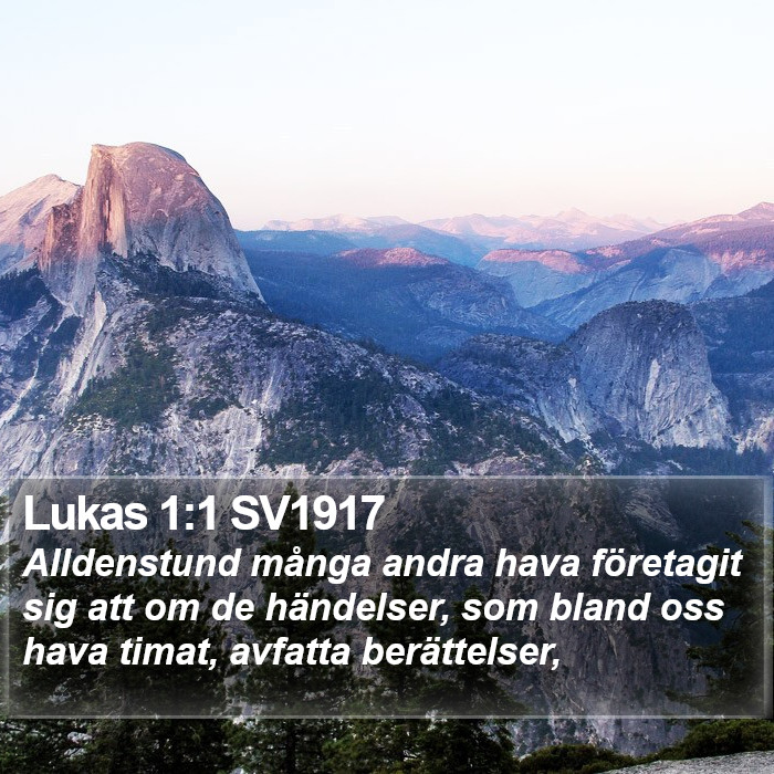 Lukas 1:1 SV1917 Bible Study