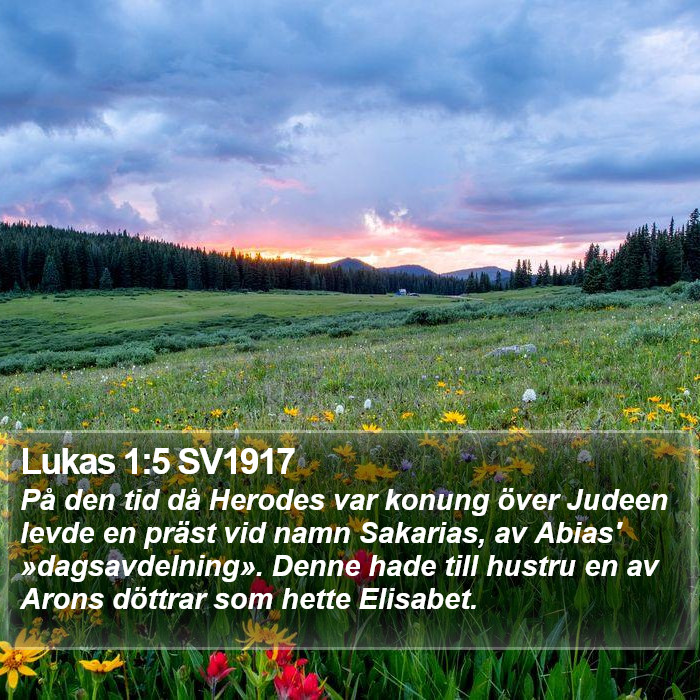 Lukas 1:5 SV1917 Bible Study