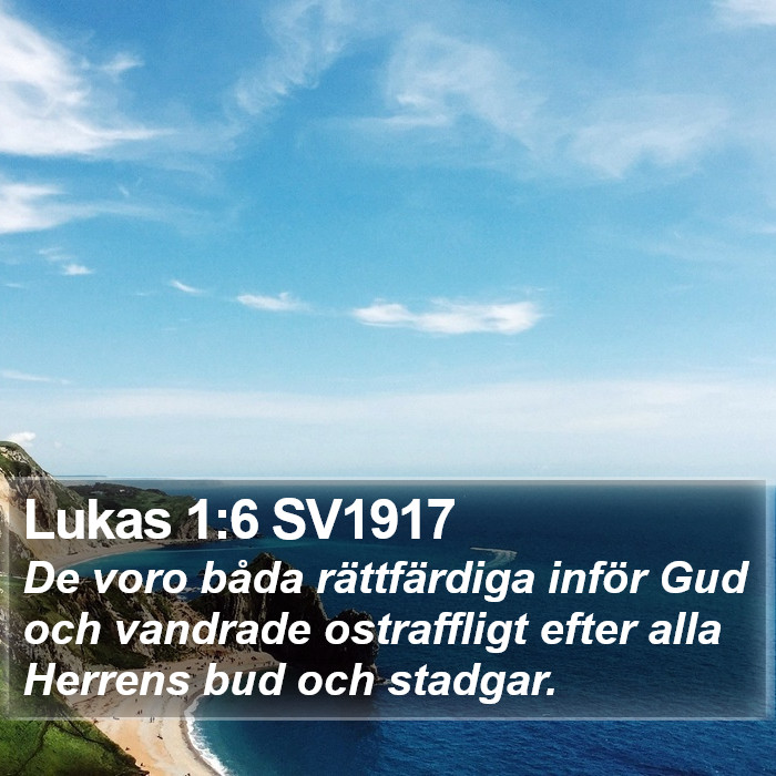 Lukas 1:6 SV1917 Bible Study