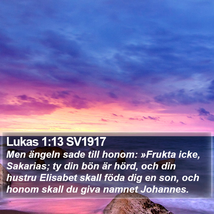 Lukas 1:13 SV1917 Bible Study