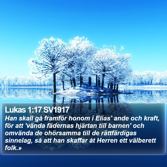 Lukas 1:17 SV1917 Bible Study