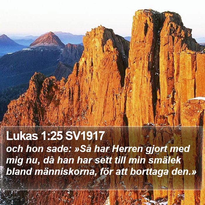 Lukas 1:25 SV1917 Bible Study