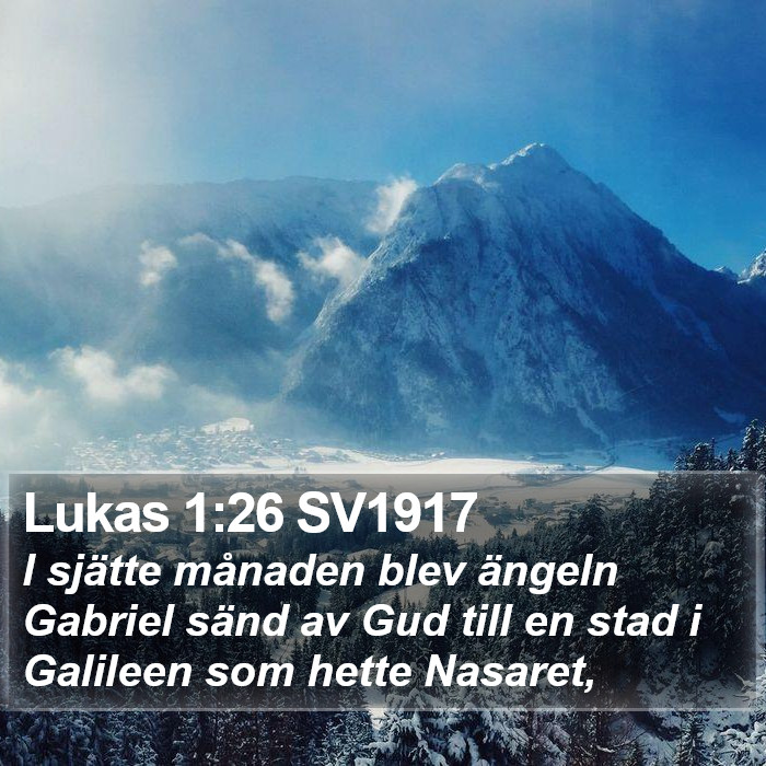 Lukas 1:26 SV1917 Bible Study