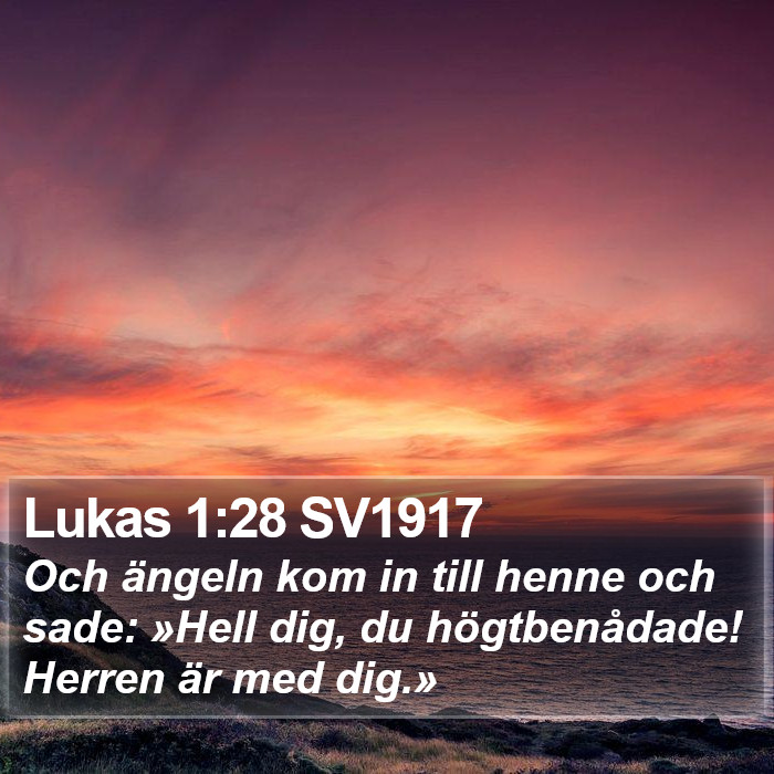 Lukas 1:28 SV1917 Bible Study