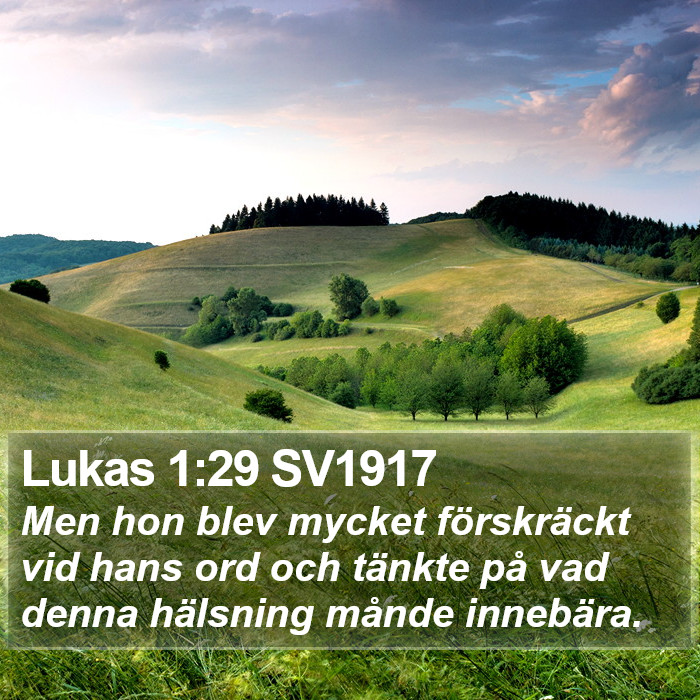 Lukas 1:29 SV1917 Bible Study