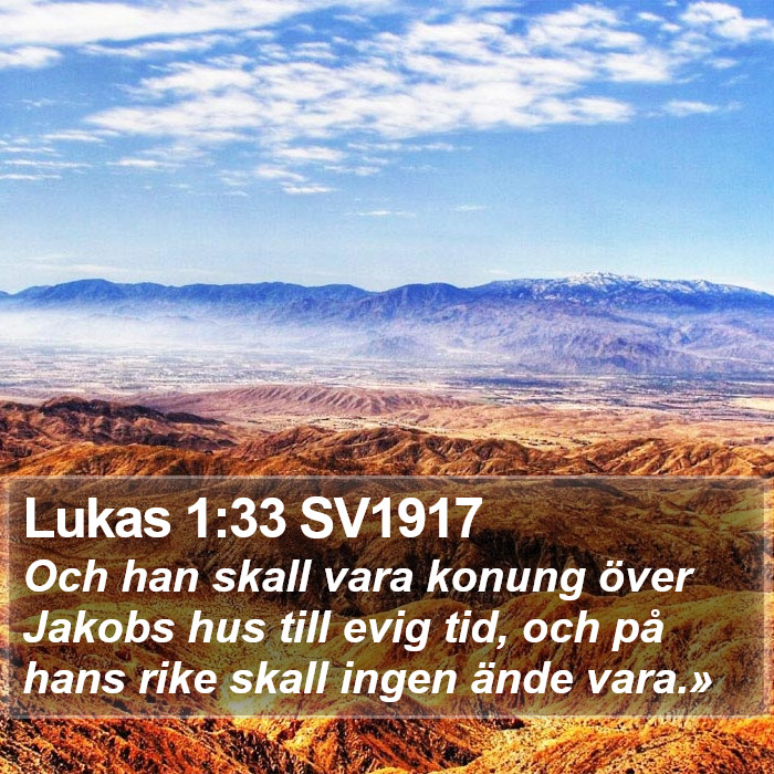 Lukas 1:33 SV1917 Bible Study