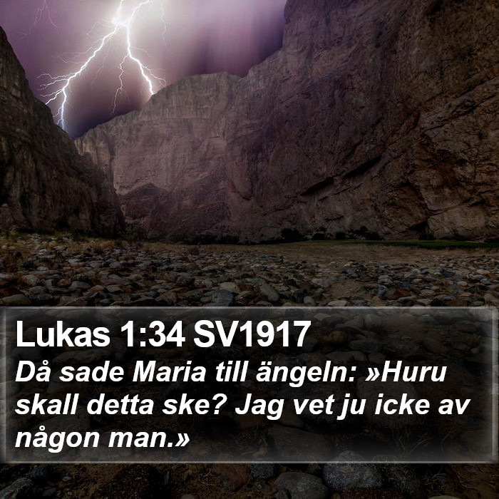 Lukas 1:34 SV1917 Bible Study