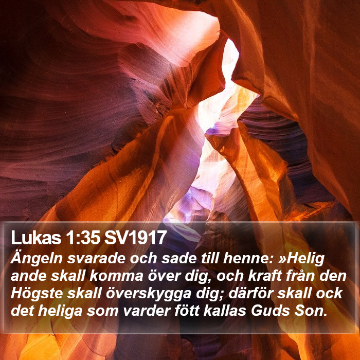 Lukas 1:35 SV1917 Bible Study