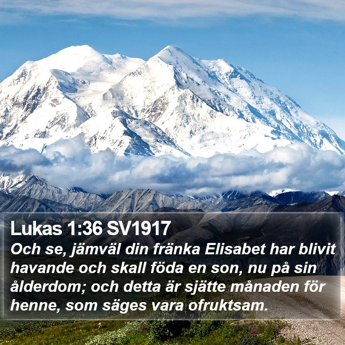 Lukas 1:36 SV1917 Bible Study