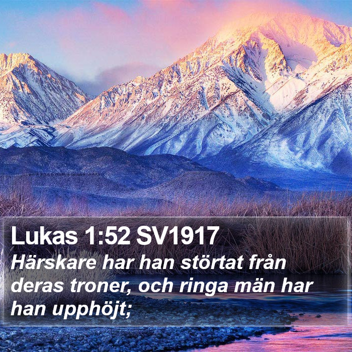 Lukas 1:52 SV1917 Bible Study